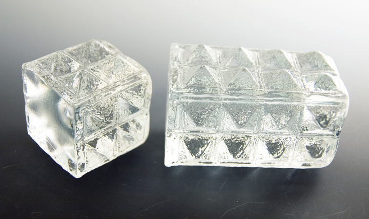 Diamond Line Candlestick Holders by Blenko - Image 3