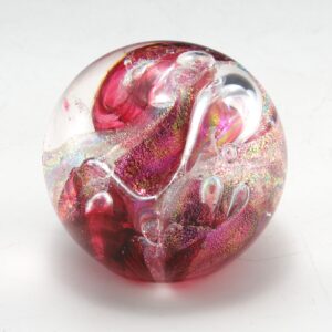 Vintage Dichroic Art Glass Paperweight Breckenridge Artist
