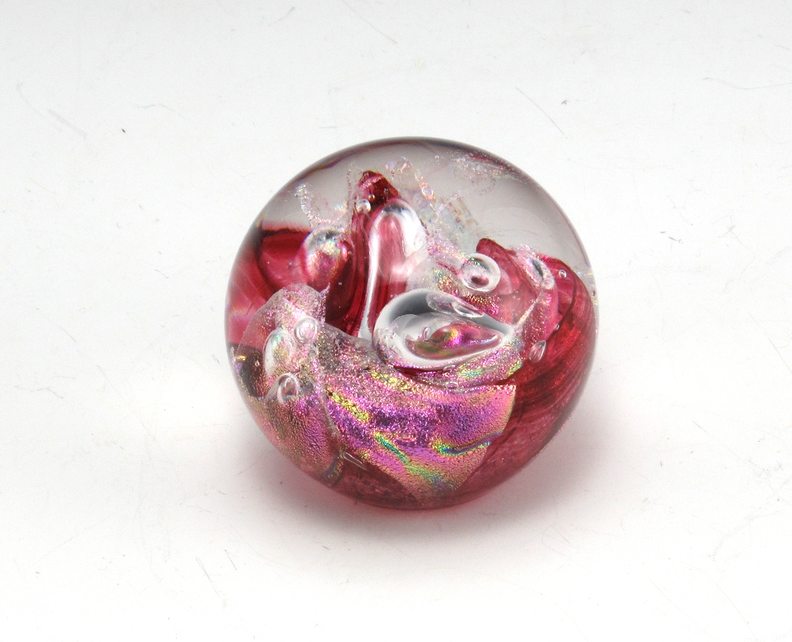 Vintage Dichroic Art Glass Paperweight Breckenridge Artist - Image 3
