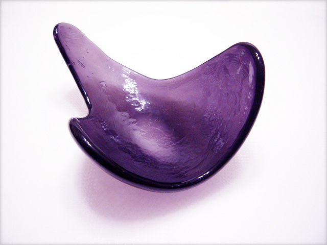 Early Blenko Art Glass Freeform in Grape