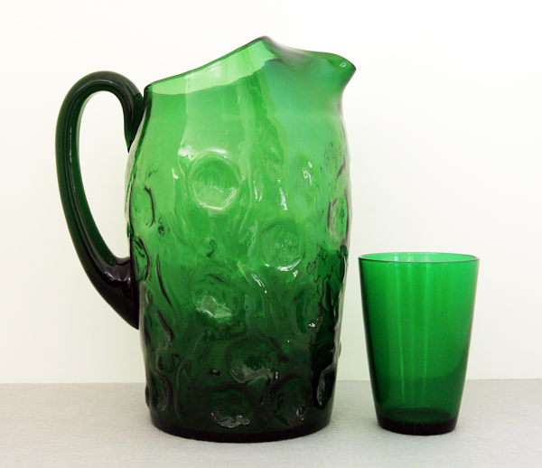 El Rancho 1970s Bryce Glass Large Beverage Pitcher - Image 3