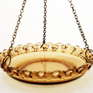 Elegant Glass Vintage Hanging Bird Feeder