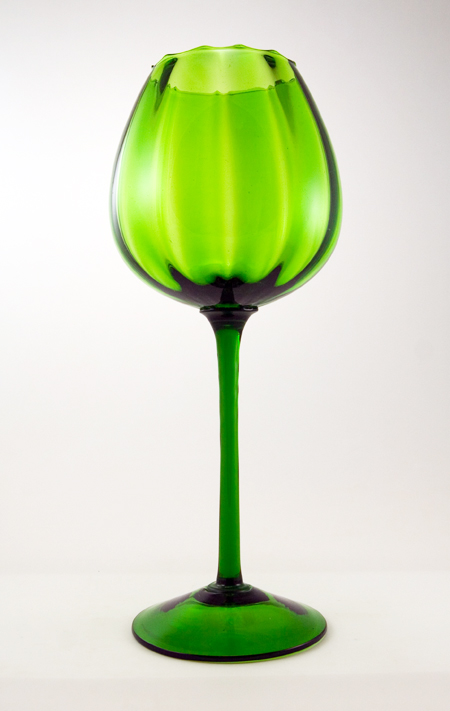 Exceptional Panel Optic Glass Extreme Balloon Vase