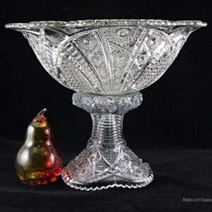 Vintage Glass Punch Bowl by McKee Glass