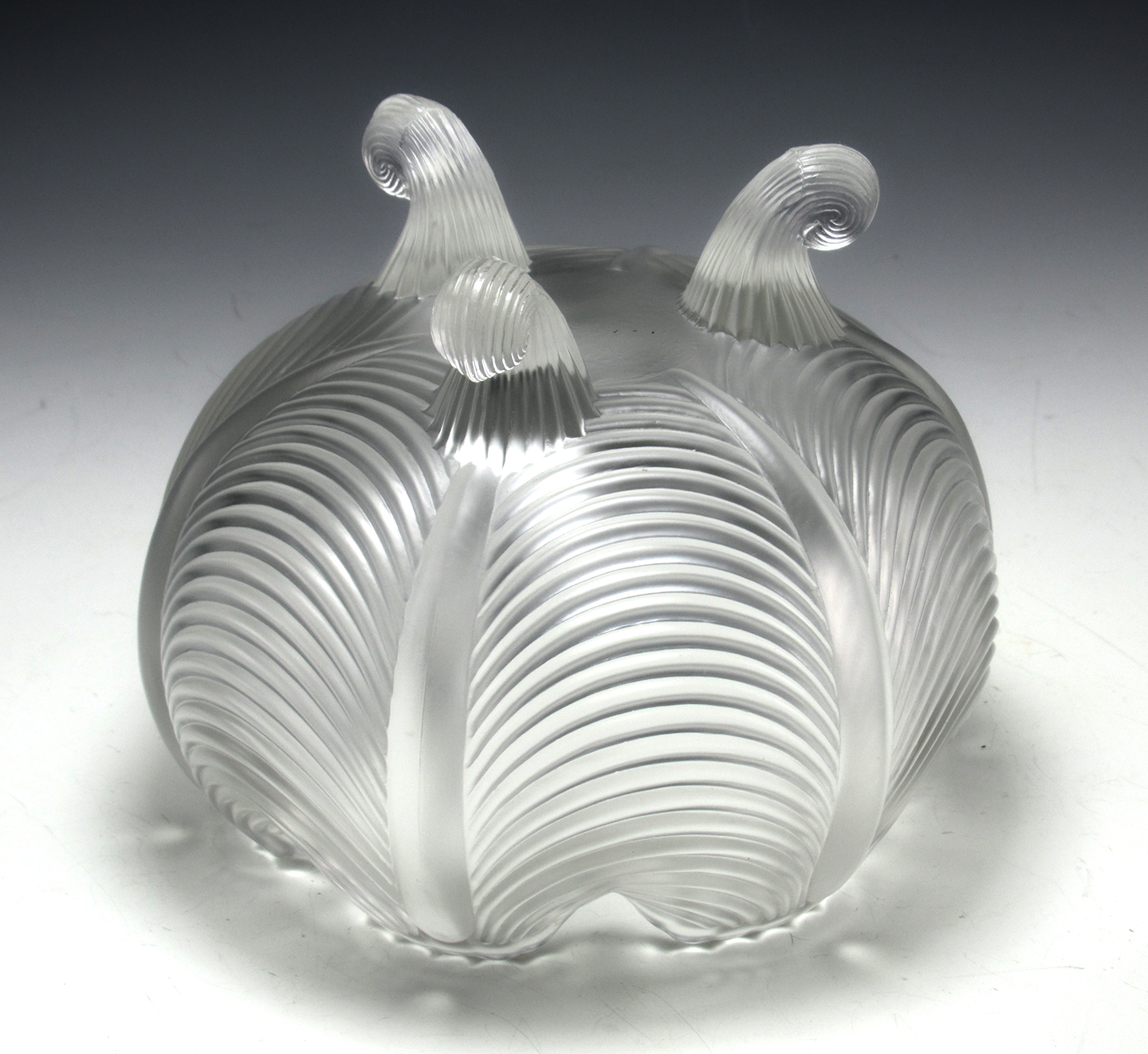 Fenton Crystal Velvet Rose Bowl Drape 1978 - Image 4