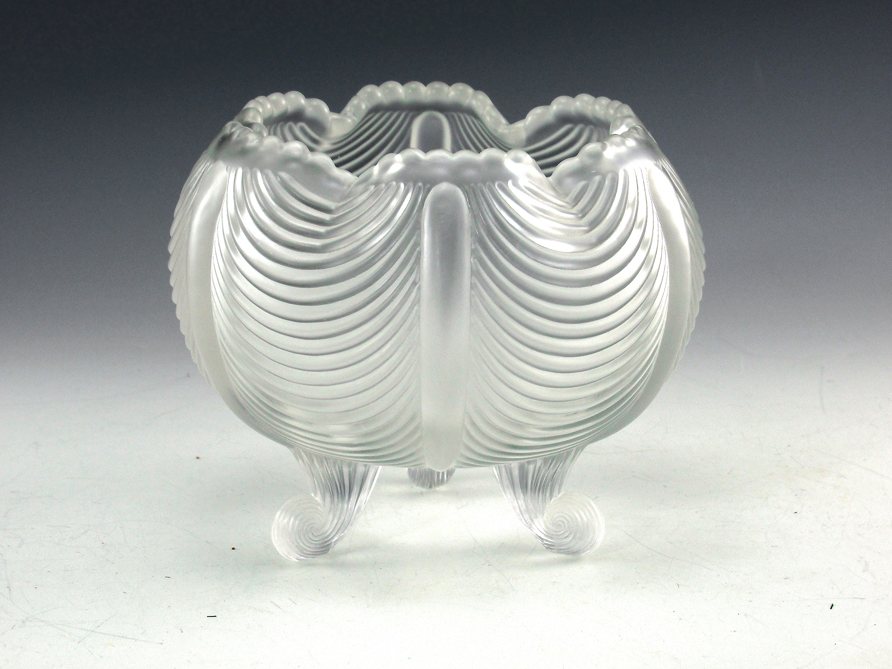 Fenton Crystal Velvet Rose Bowl Drape 1978 - Image 2
