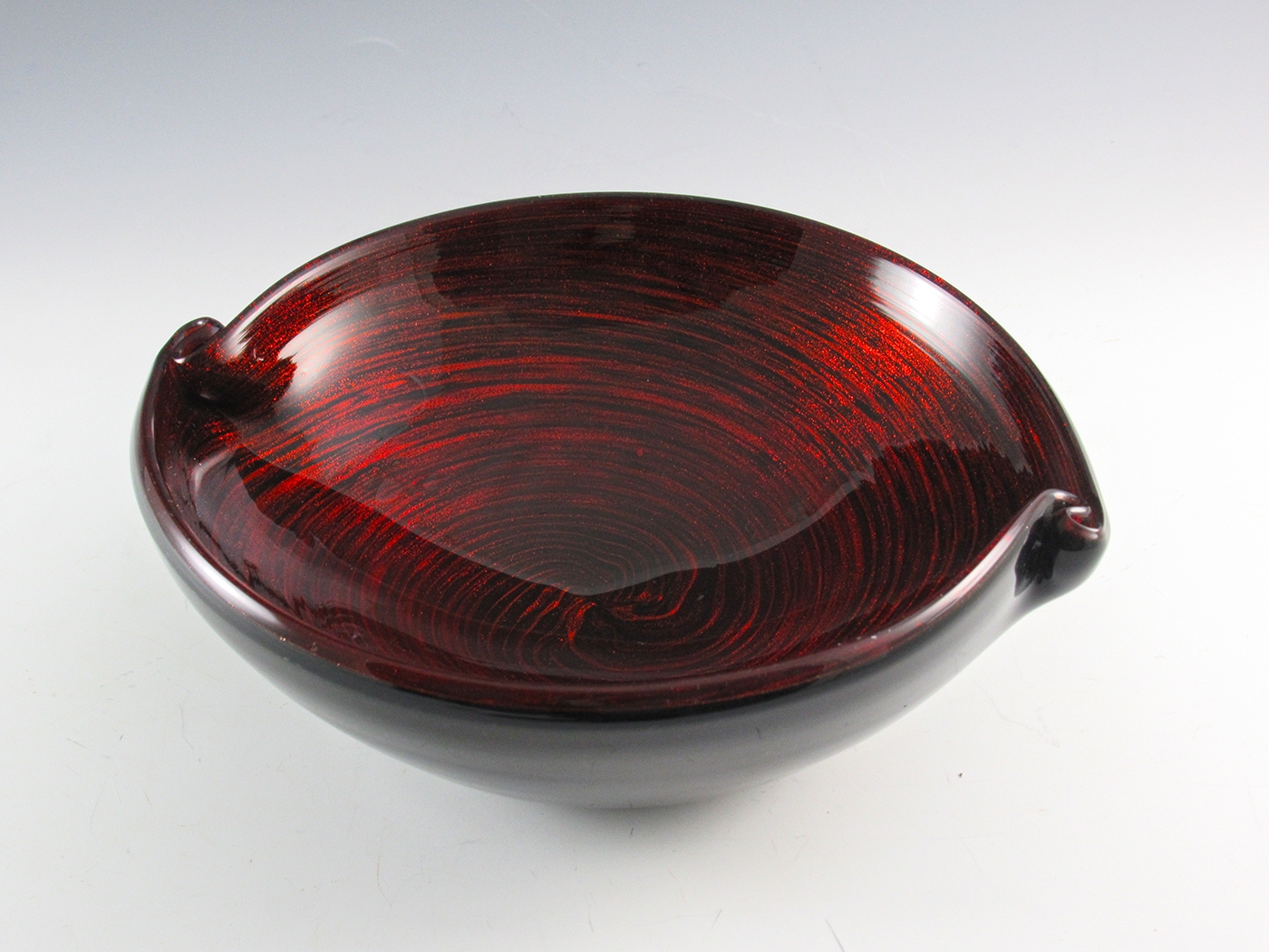 Murano Art Glass Fire Bowl Mid-Century Modern