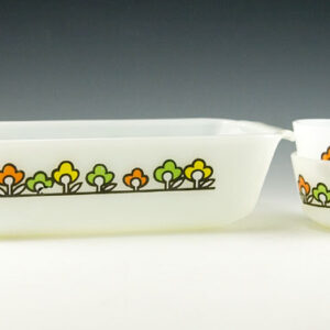 Fire King Kitchen Glass Set in Summerfield Decor