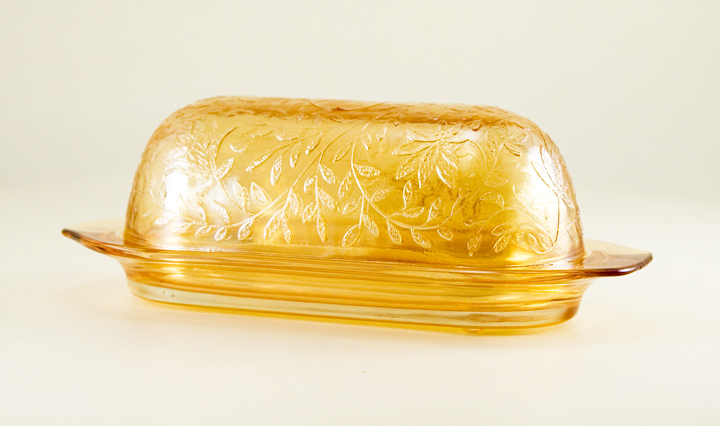Floragold Louisa Stick Butter Dish by Jeannette Glass - Image 3