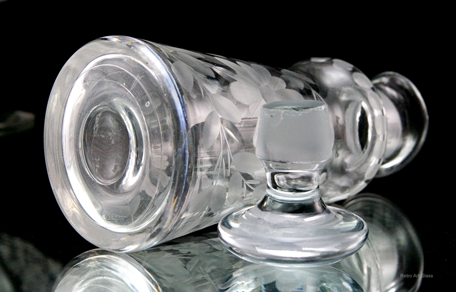 Rare Cambridge Glass Dressing Bottle Rare Pattern - Image 4
