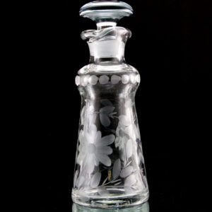 Rare Cambridge Glass Dressing Bottle Rare Pattern