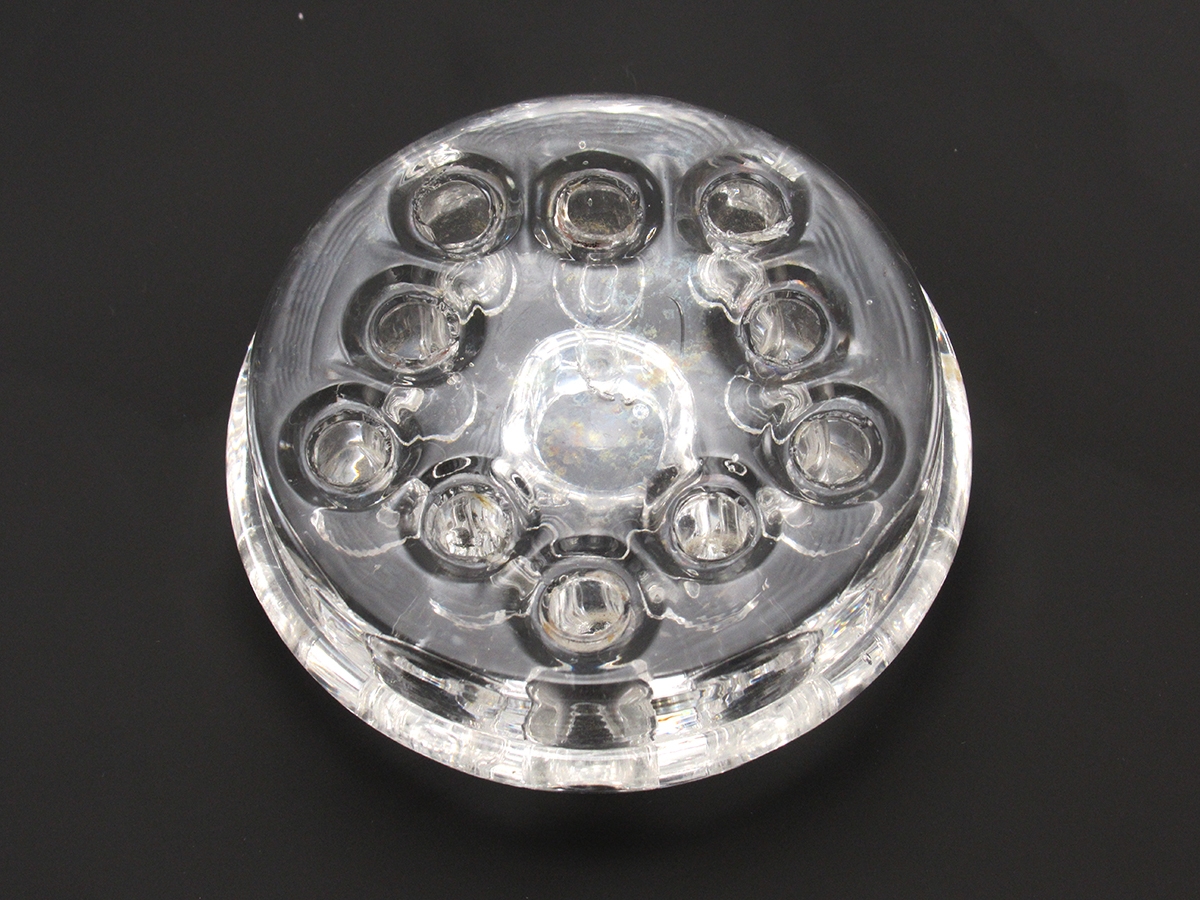 Crystal Flower Frog Candle Holder Antique - Image 3
