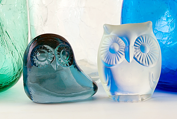 Scarce Vintage Ghost Owl Figurine by Fostoria Glass - Image 3