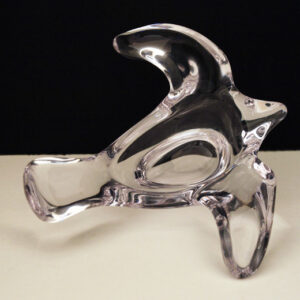 French Lead Crystal Gull Bowl for Princess House