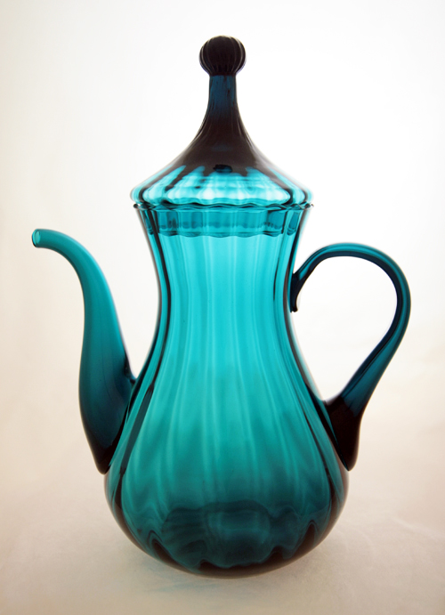 Venetian Glass Circus Tent Coffee Pot