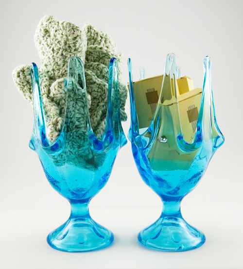 Funky Retro Mod Vintage Decor Glass Vases - Image 3