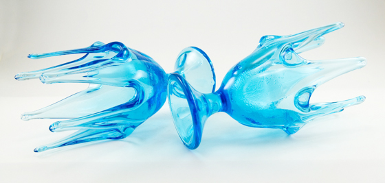 Funky Retro Mod Vintage Decor Glass Vases - Image 2
