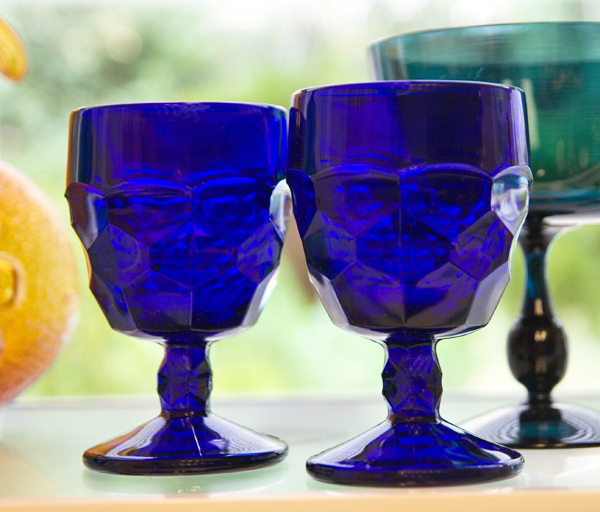 Georgian Cobalt Blue Goblet by Viking Art Glass - Image 2