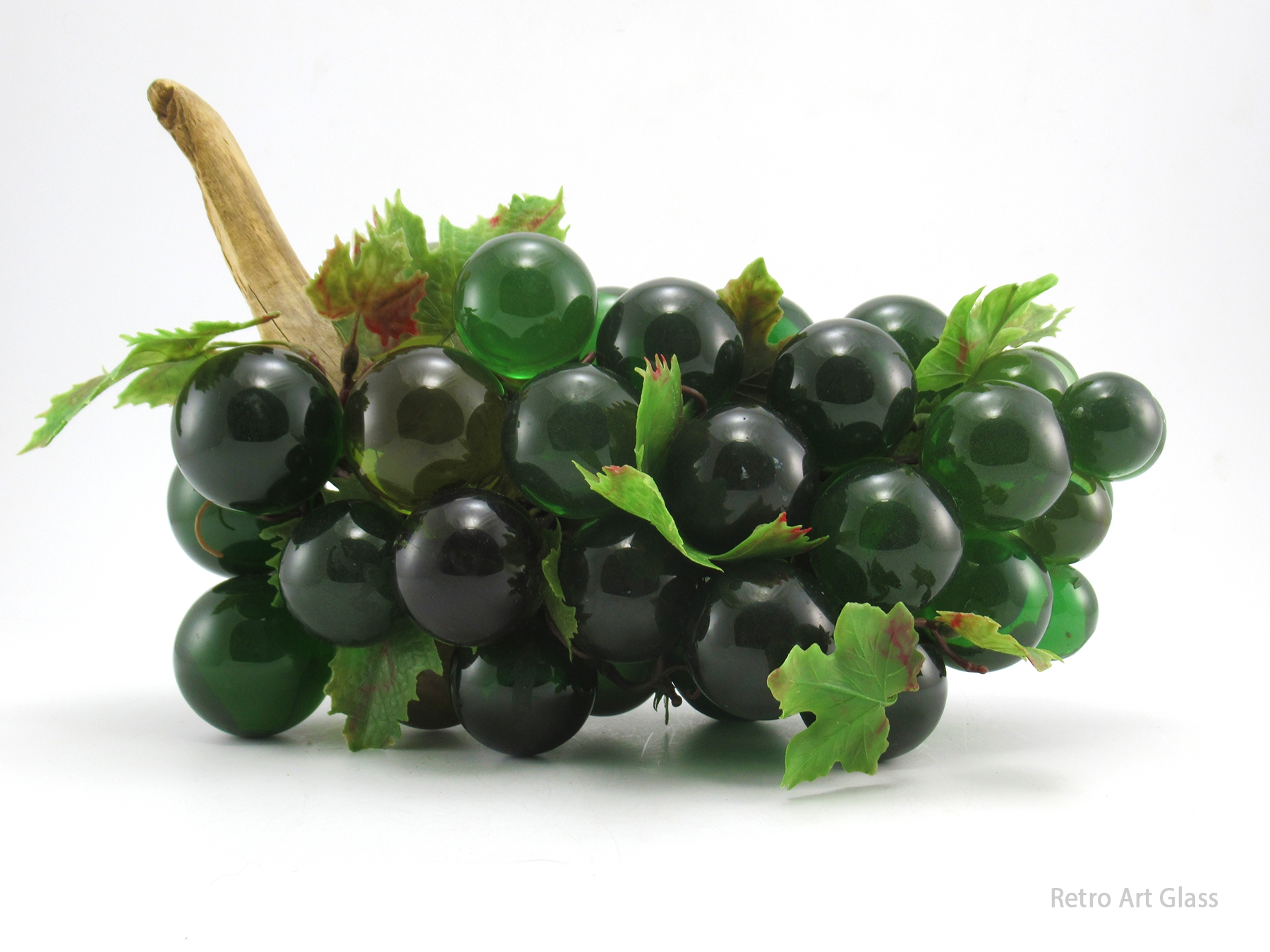 Huge Mid-Century Modern Home Decor Giant Green Grape Driftwood Log