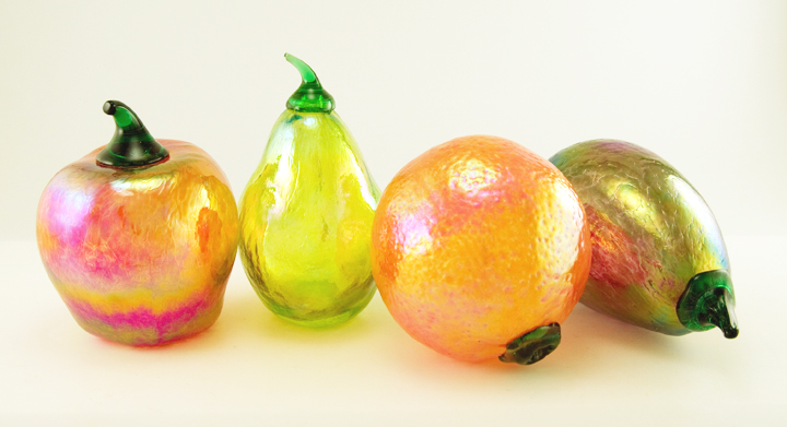 Glass Eye Studio Large Iridescent Apple - Image 6