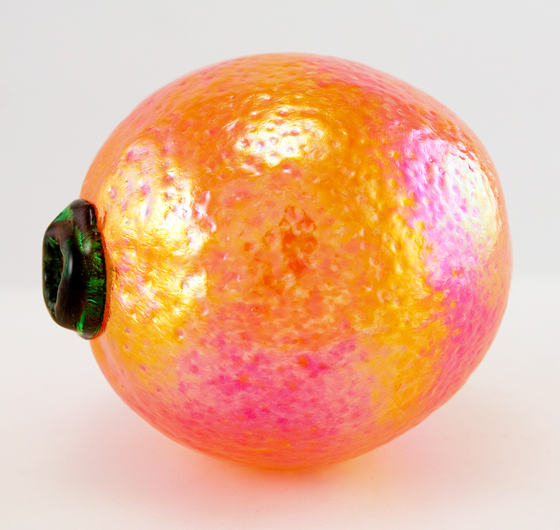 Glass Eye Studio Life Size Fruit Figurine Set in Iridescent Art Glass - Image 5