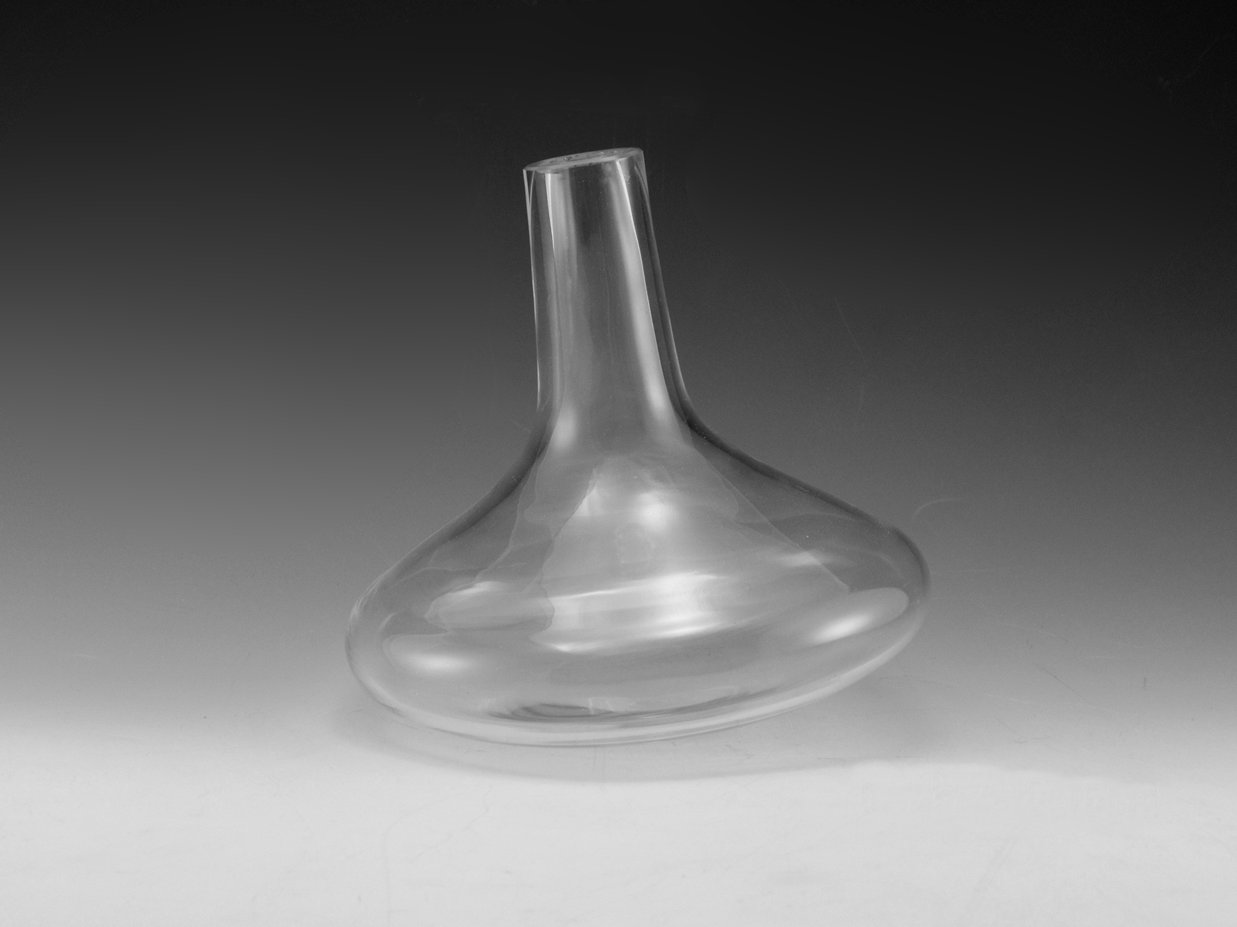 Glass Mushroom Decanter Stopper Large Hollow Colorless - Image 2
