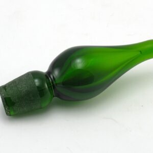 Emerald Green Glass Teardrop Stopper 5.25" Long