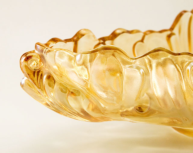 Art Nouveau Decor Glass Centerpiece Bowl - Image 2