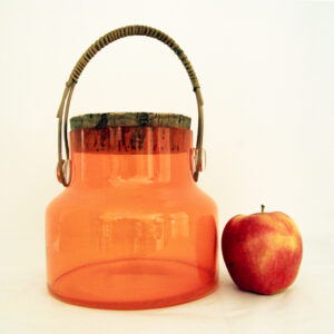 Gumps of San Francisco 1960s Glass Canister