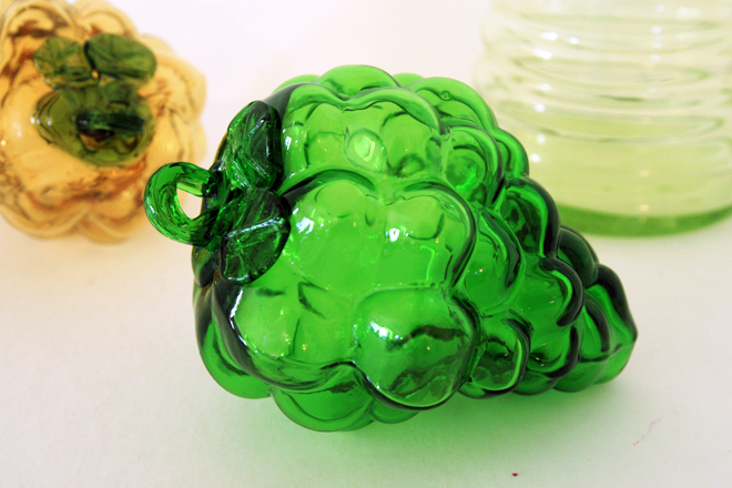 Hollow Glass Big Grape Bunch Pair by Blenko - Image 3