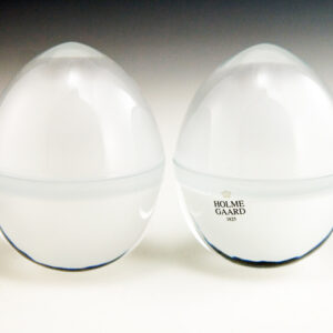 Danish Crystal Egg Cup Set NIB by Holmegaard