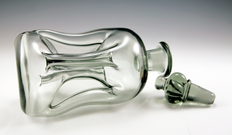 Holmegaard Kluk Kluk Decanter with Royal Crown Stopper - Image 3
