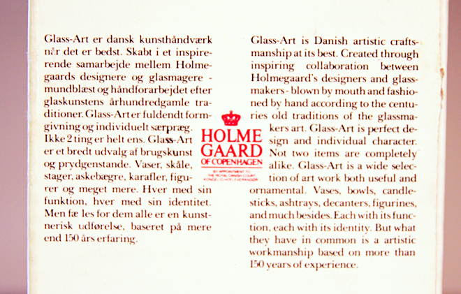 Holmegaard of Copenhagen Carlsberg Beer Glass - Image 2