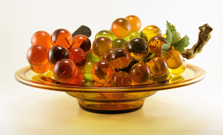 Huge Beautiful Blenko Art Glass Centerpiece Bowl in Wheat 1970s - Image 3
