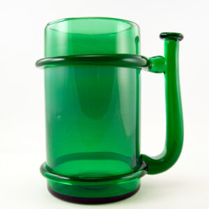 Huge Blown Glass Beer Tankard Made in Medieval Style