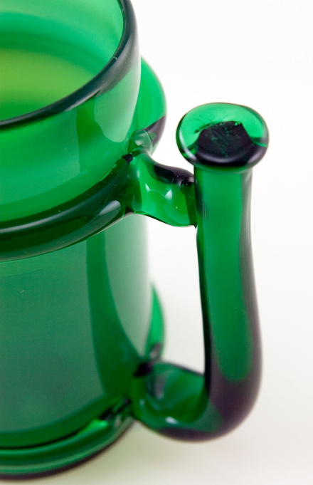 Huge Blown Glass Beer Tankard Made in Medieval Style - Image 2