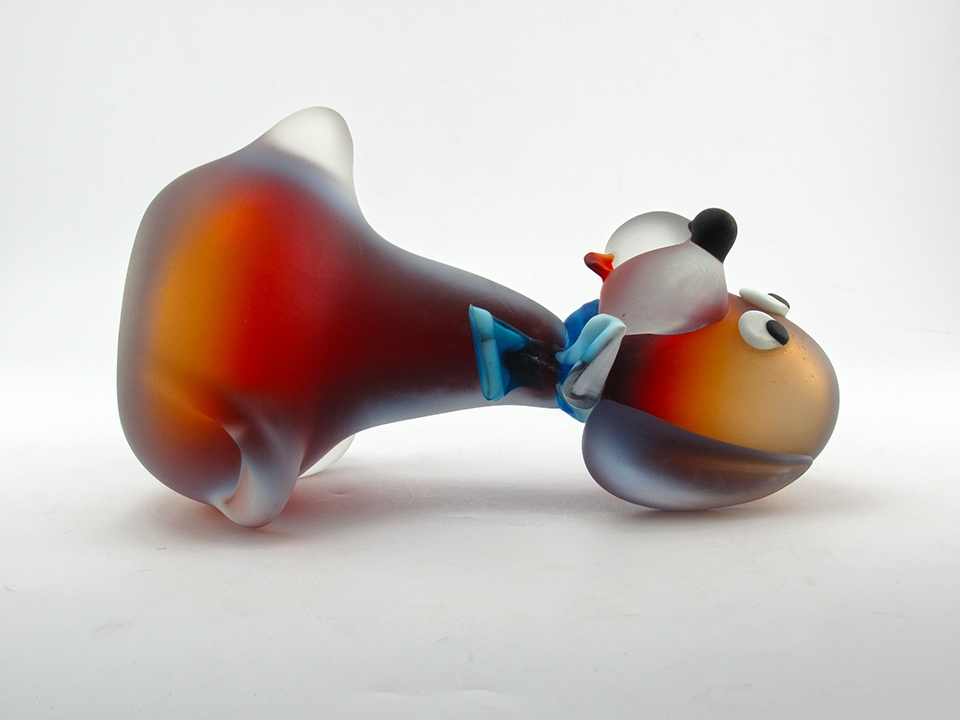 Large Art Glass Dog Clown by Giuliano for Murano Vetraria - Image 6