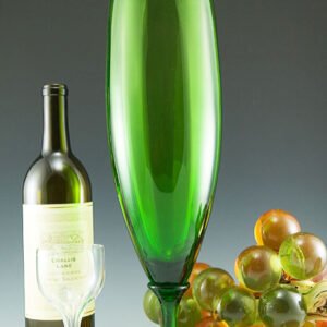 Huge Retro Modern Vintage Glass Rocket Vase