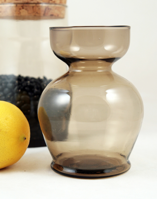 Hyacinth Vase in Smoked Blown Glass - Image 3