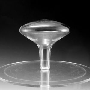 Glass Mushroom Decanter Stopper Large Hollow Colorless