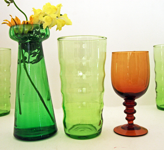 Hand Blown Bamboo Glass Tumbler - Image 2