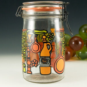 Iconic Retro Decor Glass Maisonette Canister