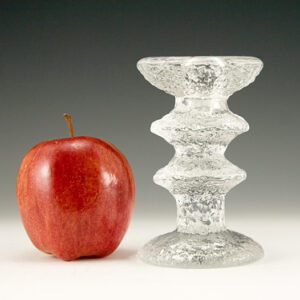 Iittala Festivo Art Glass Candlestick Holder Signed
