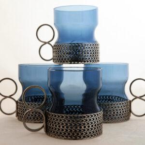 Glass Cup Set in Blueberry Iittala Tsaikka