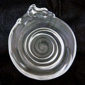 Satin Glass Dragon Dish - Imperial Cathay