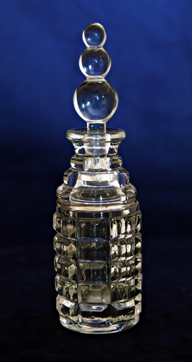 Cube Crystal Bottle Candlewick Stopper by Imperial