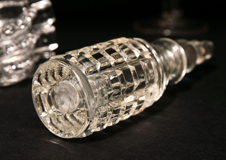 Cube Crystal Bottle Candlewick Stopper by Imperial - Image 3
