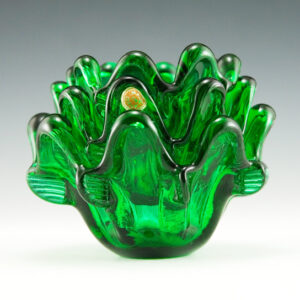 Italian Art Glass Stacking Bowl Set