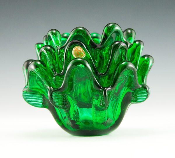 Italian Art Glass Stacking Bowl Set