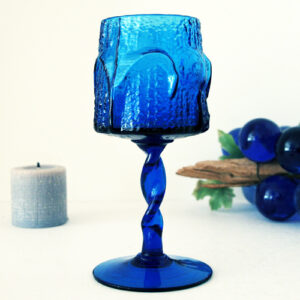 Italian Glass Antiqua Candle Holder Designed by Husted of Blenko